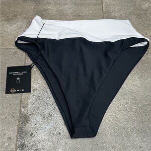 Skatie Freya Black and White Bikini Bottom